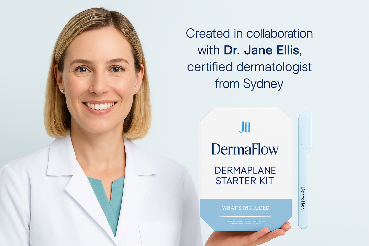 DermaFlow 3-Step Dermaplaning Kit w/ Hair Reveal Spray™