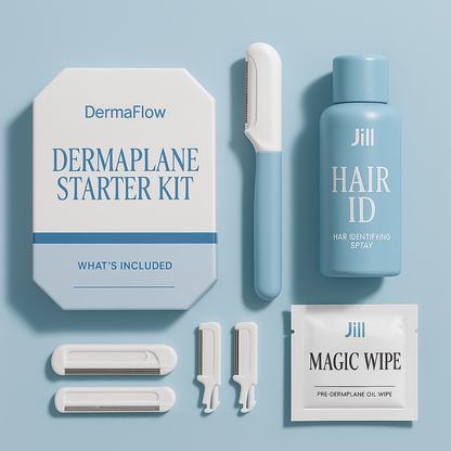 DermaFlow 3-Step Dermaplaning Kit w/ Hair Reveal Spray™
