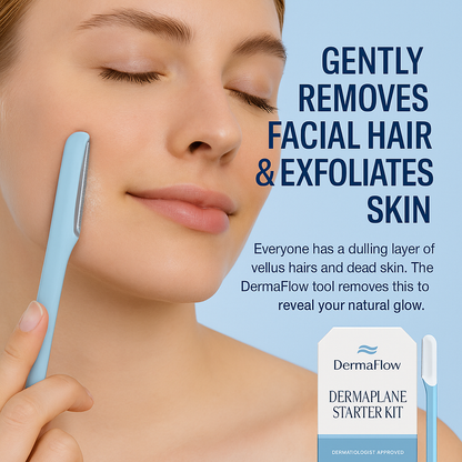 DermaFlow 3-Step Dermaplaning Kit w/ Hair Reveal Spray™